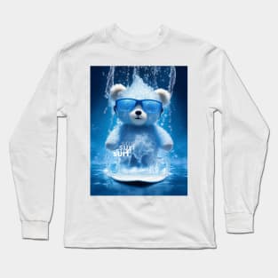 Wet Bear Surfer - Adventurous Animal Long Sleeve T-Shirt